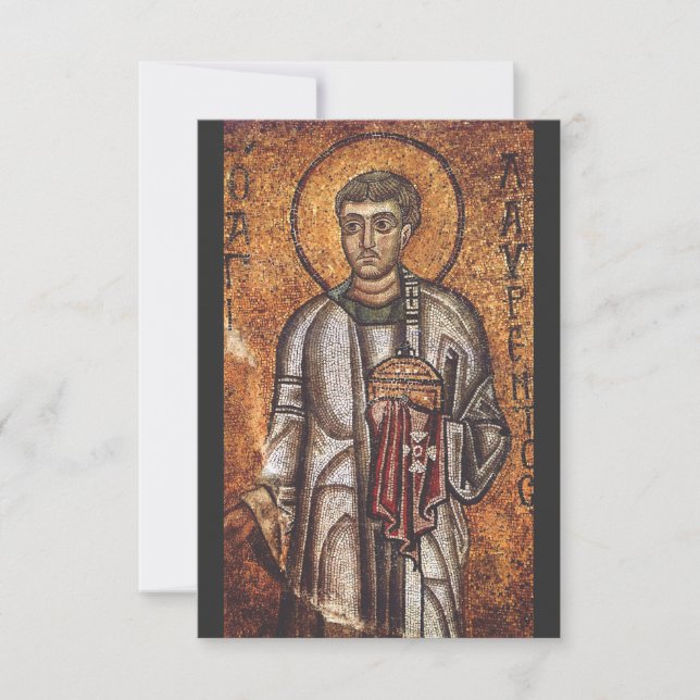 Saint Lawrence Martyr Tack Kort (Framsida)