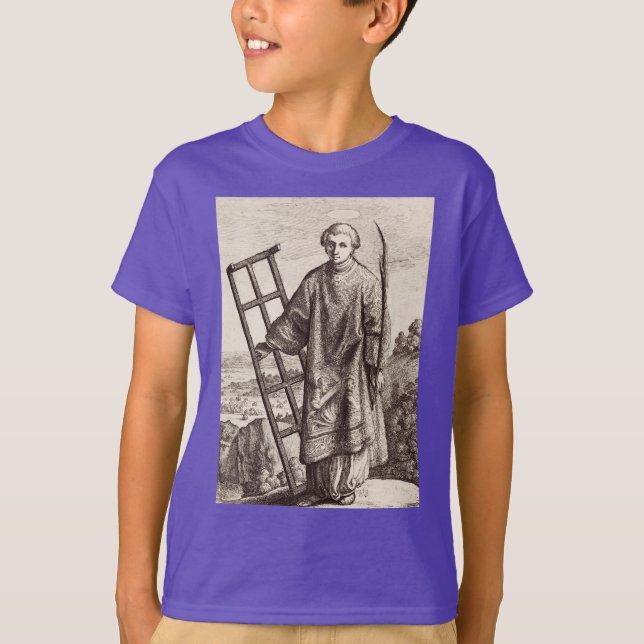 Saint Lawrence patron saint archive T Shirt (Framsida)