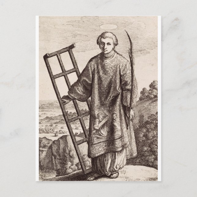 Saint Lawrence patron saint archive Vykort (Framsida)