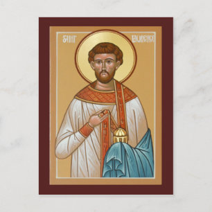 Saint Lawrence Prayer Card Vykort
