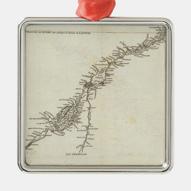 Saint Lawrence River i Kanada Julgransprydnad Metall (Framsidan)