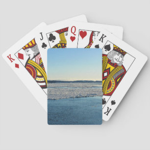 Saint Lawrence River i Winter, Quebec, Kanada Casinokort