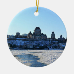 Saint Lawrence River & Old Quebec City, Quebec Julgransprydnad Keramik