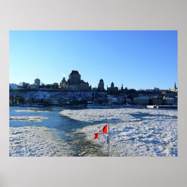 Saint Lawrence River & Old Quebec City, Quebec Poster (Framsidan)