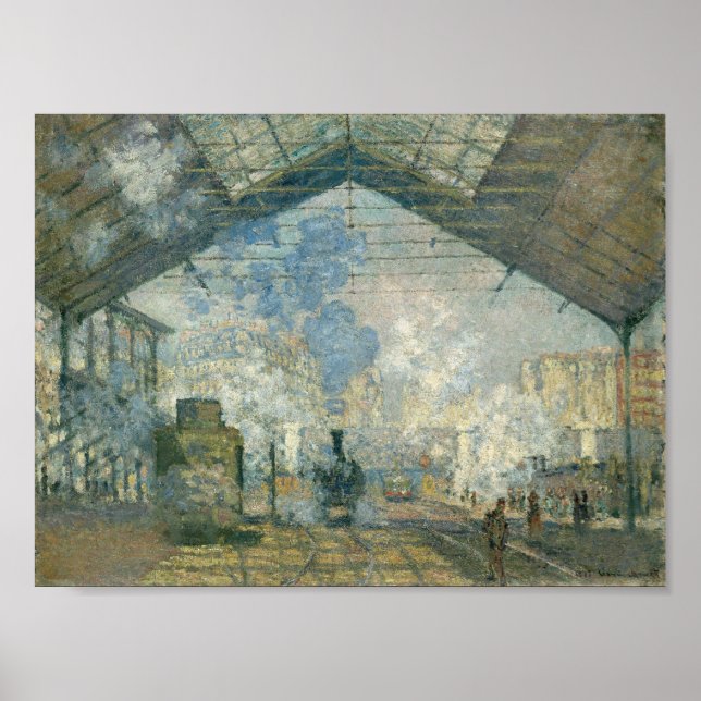 Saint-Lazare Station - Claude Monet Poster (Framsidan)