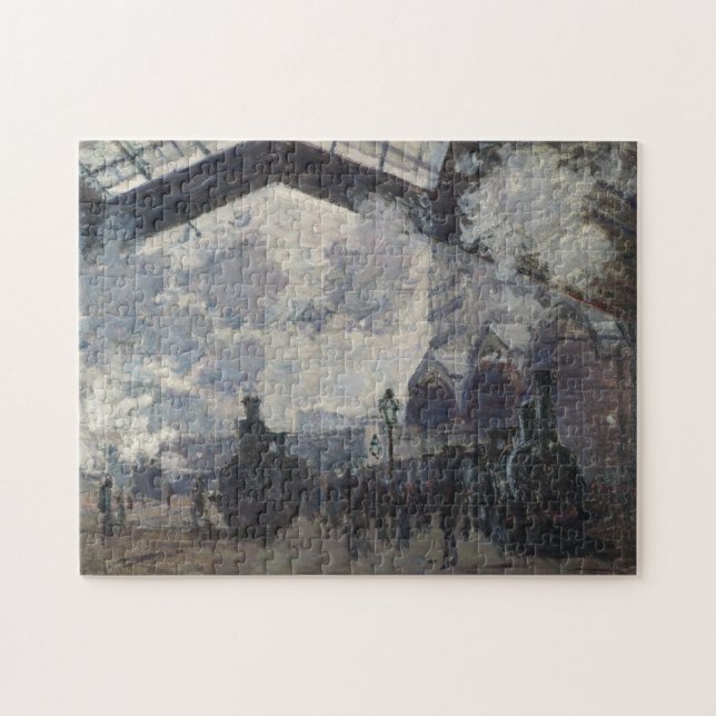 Saint-Lazare Station Monet Fine Art Pussel (Horisontell)