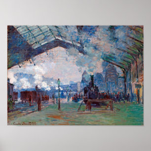 Saint-Lazare Station, Monet Poster