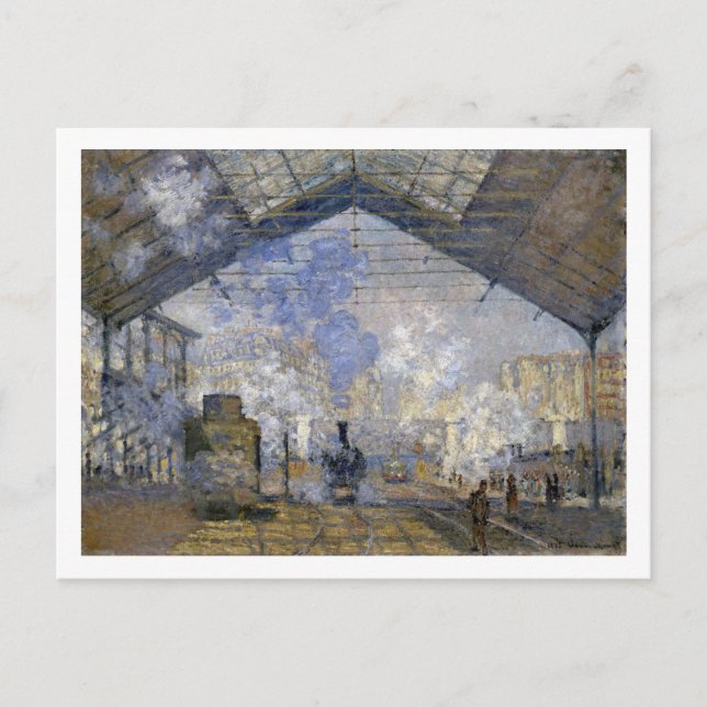 Saint-Lazare Station, Monet Vykort (Framsida)