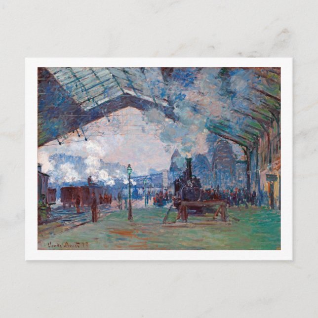 Saint-Lazare Station, Monet Vykort (Framsida)