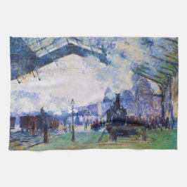 Saint-Lazare Station, Normandie Tåg, Claude Monet Kökshandduk