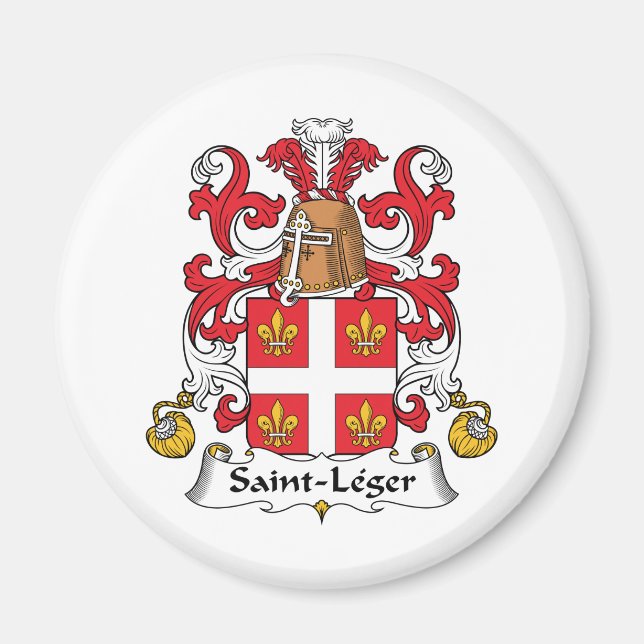 Saint-Leger Family Crest Magnet (Framsidan)