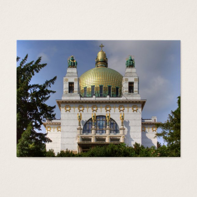 Saint Leopold Wiens kyrka Visitkort (Framsidan)