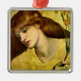 Saint Lily [Sancta Lilias] (av Gabriel Rossetti) Julgransprydnad Metall