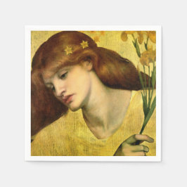 Saint Lily [Sancta Lilias] (av Gabriel Rossetti) Pappersservett