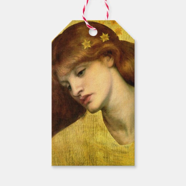 Saint Lily [Sancta Lilias] (av Gabriel Rossetti) Presentetikett (Framsidan)