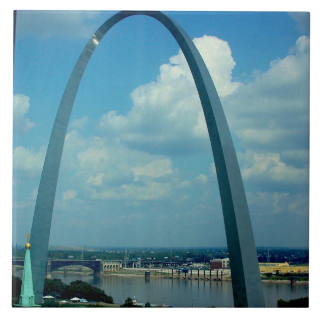 Saint Louis Arch Ceramic Tile Kakelplatta (Framsidan)