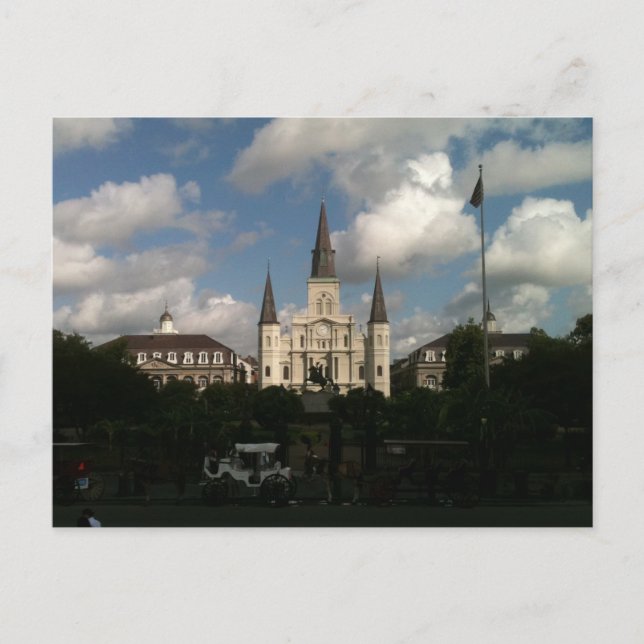 Saint Louis Cathedral New Orleans Louisiana Vykort (Framsida)