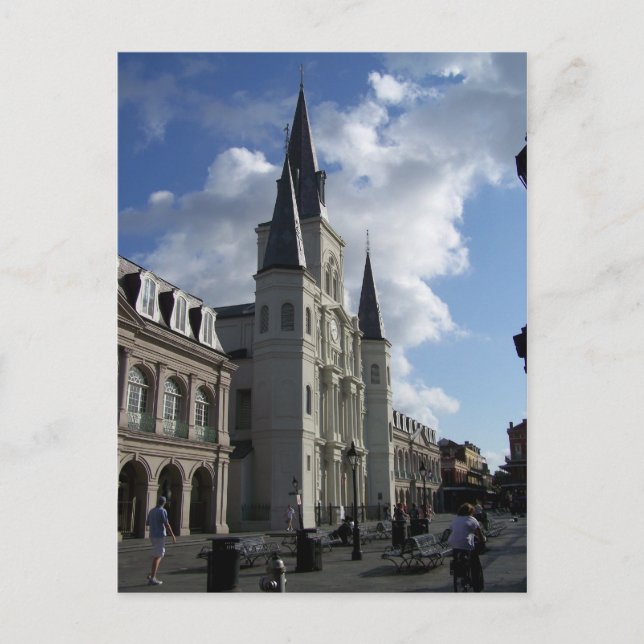 Saint Louis Cathedral New Orleans Louisiana Vykort (Framsida)