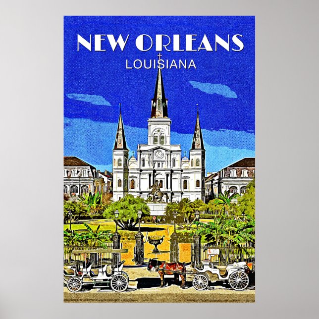 Saint Louis Cathedral Poster (Framsidan)