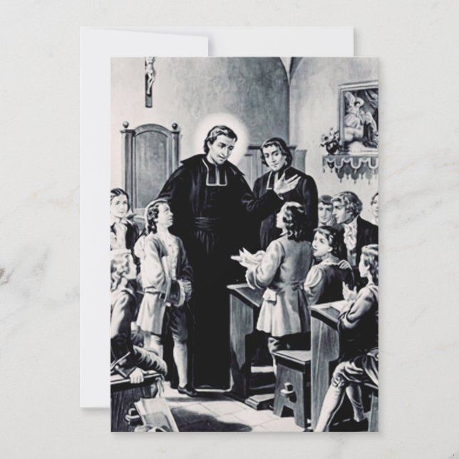 Saint Louis de Montfort fransk präst Inbjudningar (Framsida)