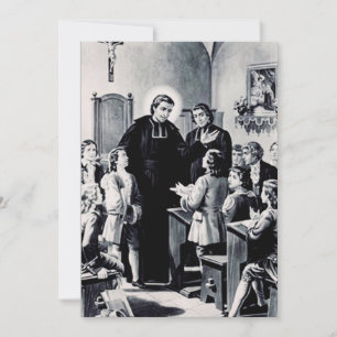 Saint Louis de Montfort fransk präst Julkort