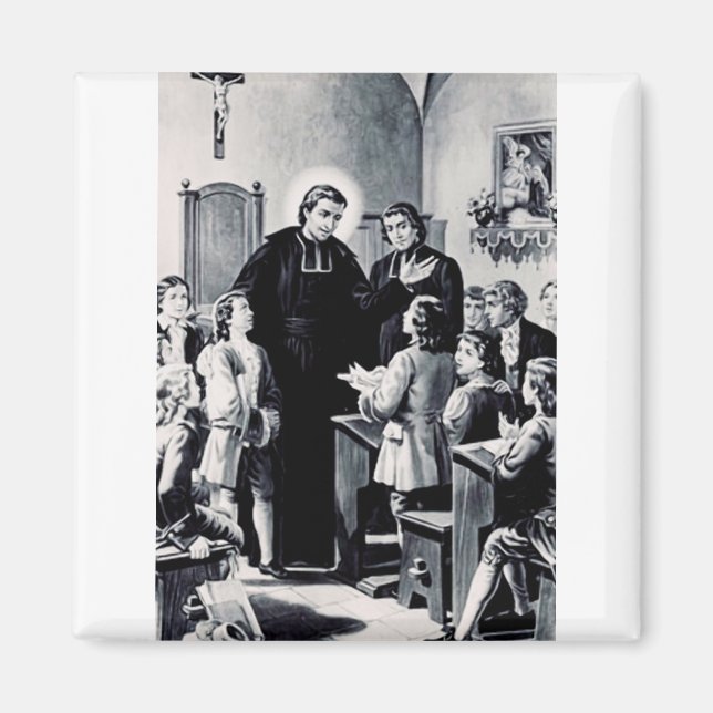 Saint Louis de Montfort fransk präst Magnet (Framsidan)