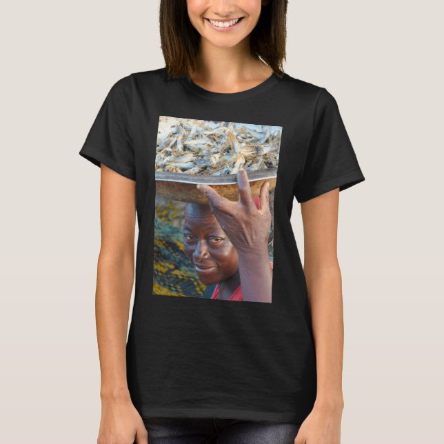 Saint-Louis fiskhandlare, Senegal T Shirt (Framsida)