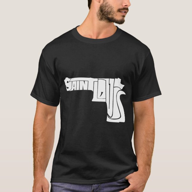 Saint Louis Gun-Logotypen T Shirt (Framsida)