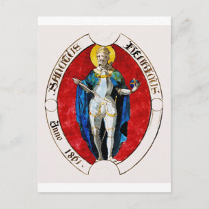 Saint Louis IX Kung av Frankrike Vykort