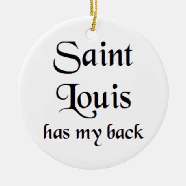 saint louis kaffemugg julgransprydnad keramik (Framsidan)