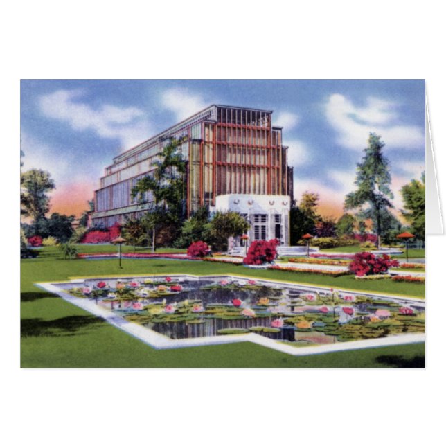 Saint Louis Missouri Forest Park Jewel Box Hälsningskort (Framsidan Horizontal)