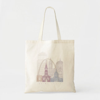 SAINT LOUIS SKYLINE POSTER PASTEL TYGKASSE