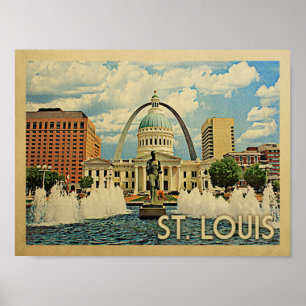 Saint Louis Vintage resor Poster