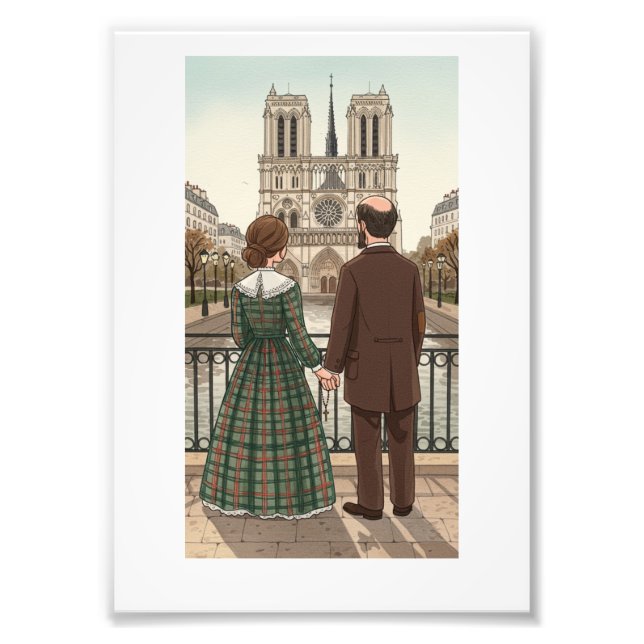 Saint Louis & Zelie Martin Catholic Photo Print Fototryck (Framsidan)