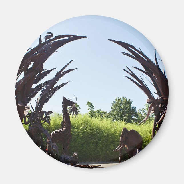 Saint Louis Zoo Sculpture Magnet (Framsidan)
