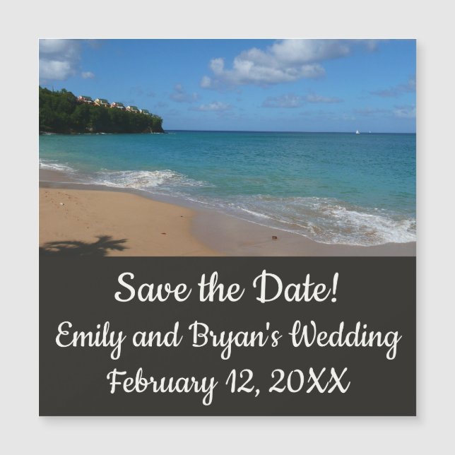 Saint Lucia Beach Tropical Vacation liggande (Framsida)