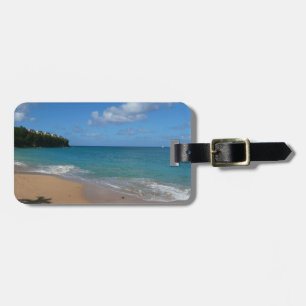 Saint Lucia Beach Tropical Vacation liggande Bagagebricka