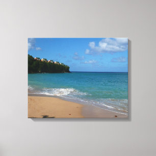 Saint Lucia Beach Tropical Vacation liggande Canvastryck