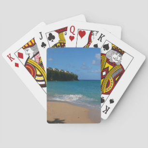 Saint Lucia Beach Tropical Vacation liggande Casinokort