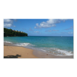Saint Lucia Beach Tropical Vacation liggande Fototryck