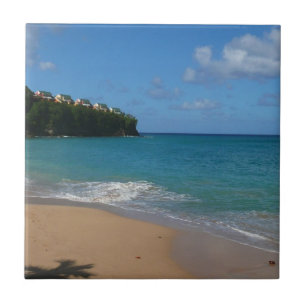Saint Lucia Beach Tropical Vacation liggande Kakelplatta