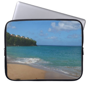 Saint Lucia Beach Tropical Vacation liggande Laptop Fodral