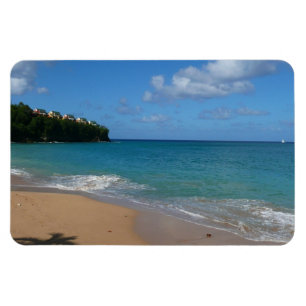 Saint Lucia Beach Tropical Vacation liggande Magnet