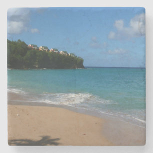 Saint Lucia Beach Tropical Vacation liggande Underlägg Sten