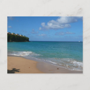 Saint Lucia Beach Tropical Vacation liggande Vykort