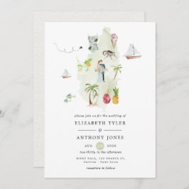 Saint Lucia Destination Wedding Inbjudningar