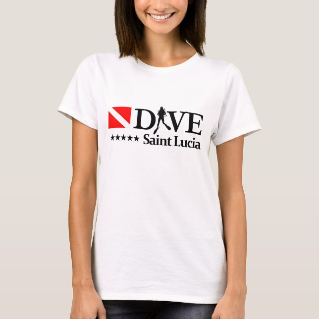 Saint Lucia DV4 T Shirt (Framsida)