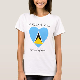 Saint Lucia Flag Luffar T-Shirt