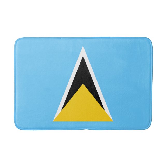 Saint Lucia Flagga Badrumsmatta (Framsidan)