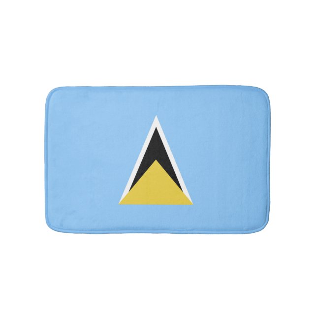 Saint Lucia flagga Badrumsmatta (Framsidan)